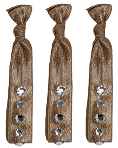 Hidey Hair Ties with Swarovski Crystals (10% donated to SPCA) - Hidey Style