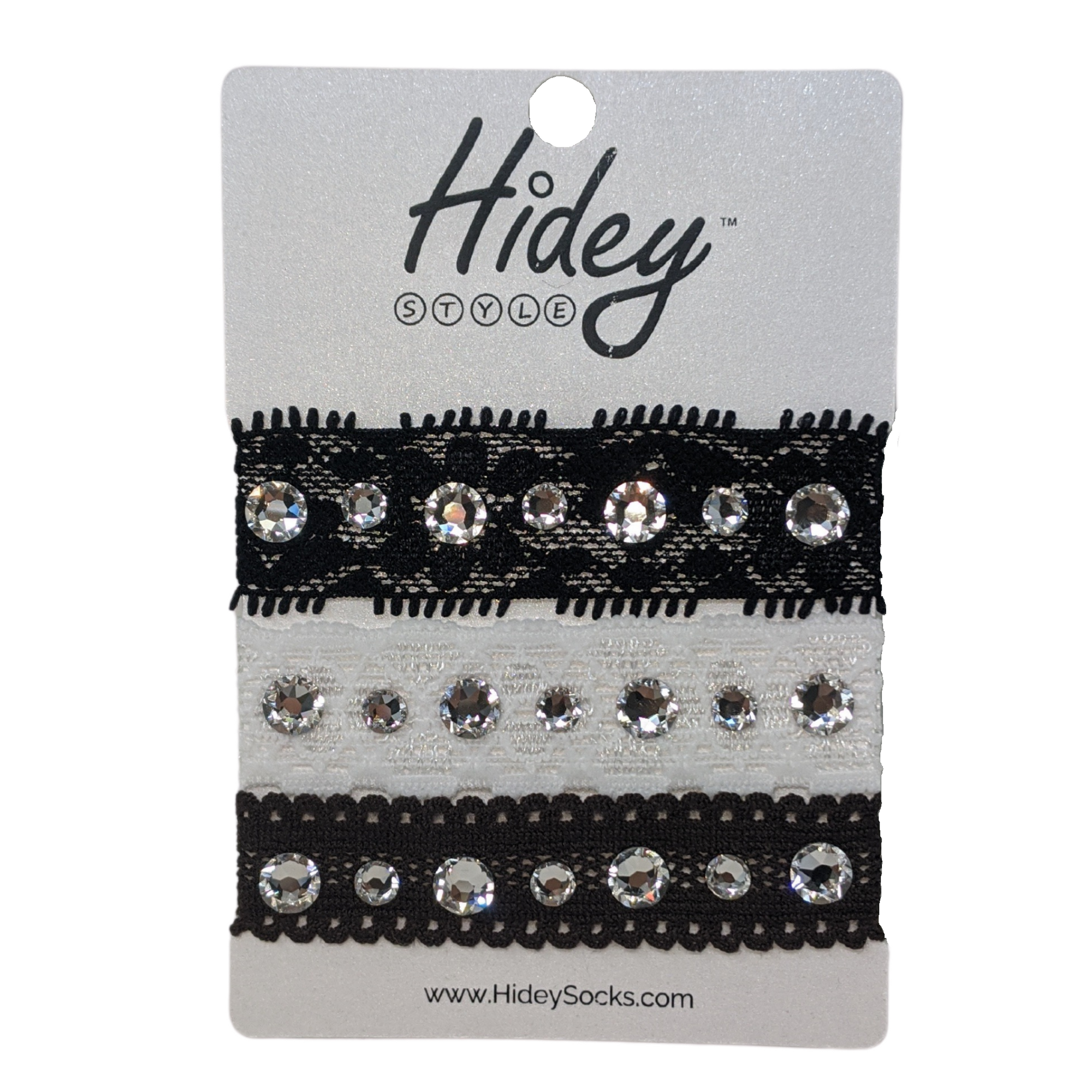 Hidey Hair Ties with Swarovski Crystals (10% donated to SPCA) - Hidey Style