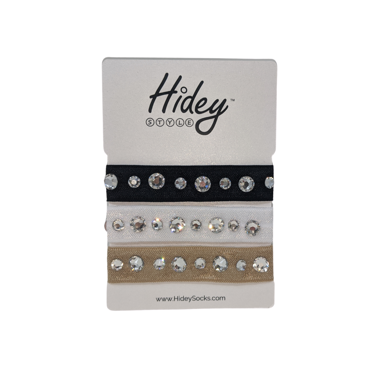 Hidey Hair Ties with Swarovski Crystals (10% donated to SPCA) - Hidey Style
