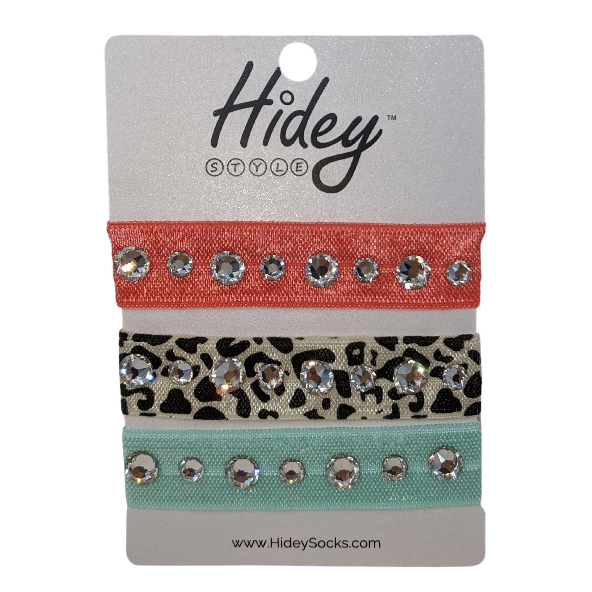 Hidey Hair Ties with Swarovski Crystals (10% donated to SPCA) - Hidey Style