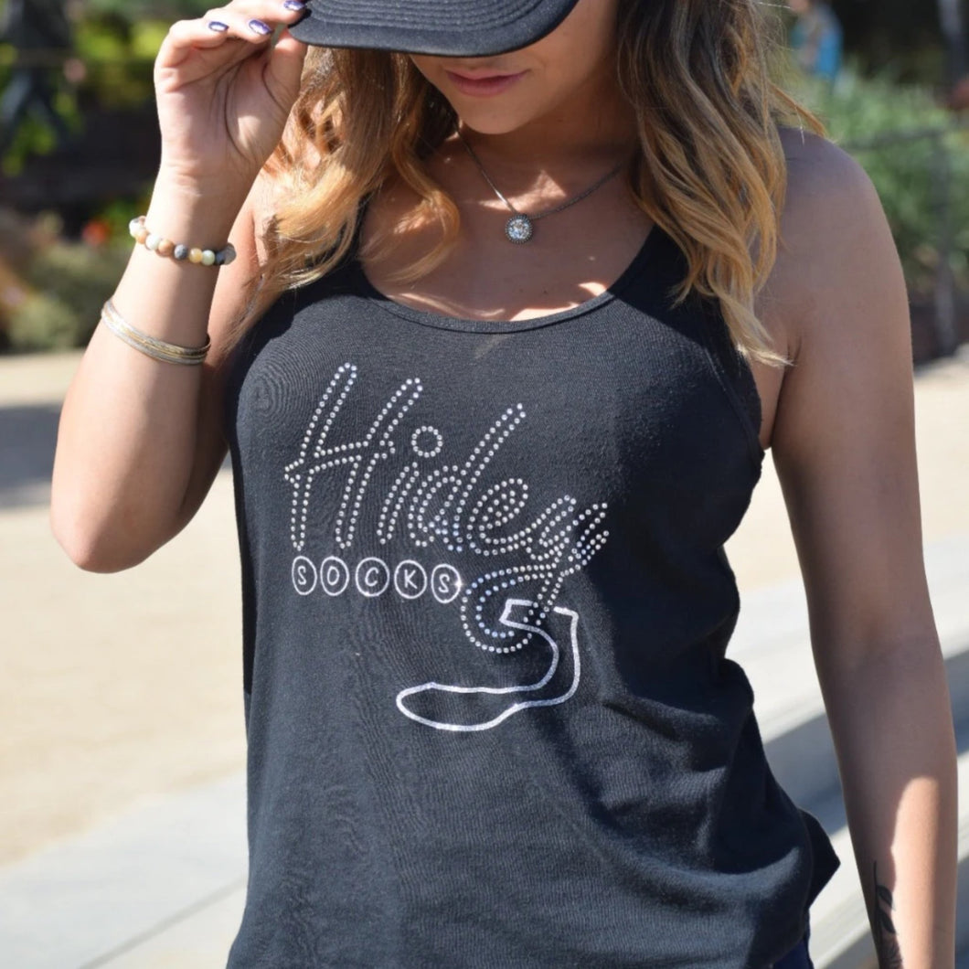 Hidey Socks Tank with Swarovski Crystals - Preorder - Hidey Style